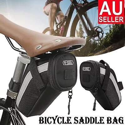 Bike Seat Waterproof Bags Bicycle Storage Saddle Bag Cycling Rear Pouch Outdoor • $21.49