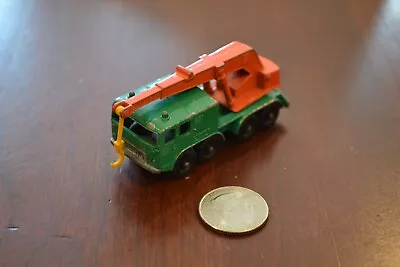 MATCHBOX SERIES No. 30 8 WHEEL CRANE ENGLAND VINTAGE 1965 LESNEY TOY CAR GREEN • $6.99