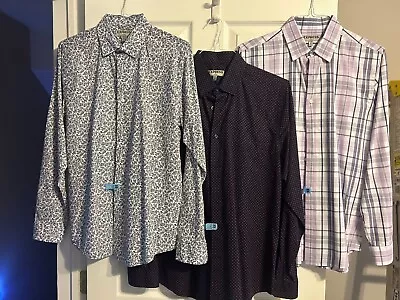 Express Mens Dress Shirts (Lot Of 3) - Size Mens Medium (Fitted) • $24.99