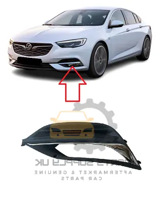 New For Vauxhall Insignia B 2017-2020 Fog Light Grille Cover With Chrome Left • £33.59