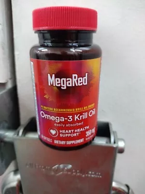 Megared Krill Oil 350Mg Omega 3 Supplement With EPA DHA Astaxanthin & Phosphol • $9