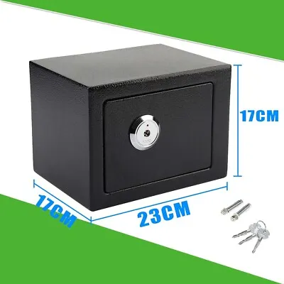 £24.97 • Buy Small Steel Safe Security Money Cash Safety Lock Box With Key For Home Office