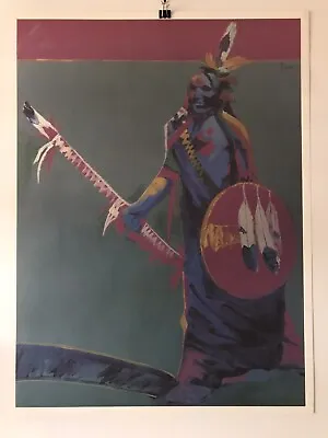 Poster - Malcolm Furlow - Indian/Spear/Shield • $75