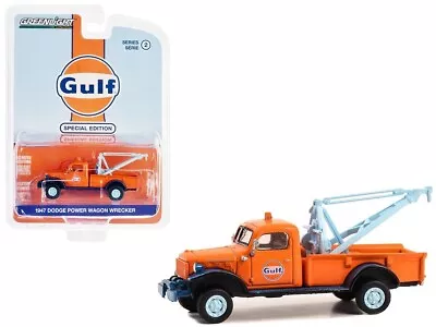 1947 Dodge Power Wagon Tow Truck Orange  Gulf Oil  1:64 Model Greenlight 41145 A • $7.99