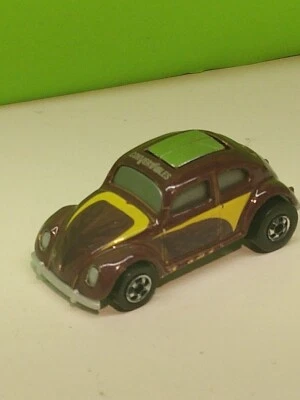 $31 • Buy Hot Wheels - VW Beetle Bug - Black Wal -  Color Changing - Pop Out Roof Motor 