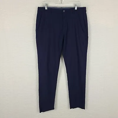 FJ Foot Joy Pants Mens 34 X 30 Navy Blue Thermoseries Performance Tech Golf • $25.49