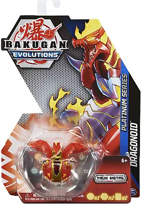 $21.89 • Buy Bakugan Evolutions Platinum Series True Metal Dragonoid Action Figure 