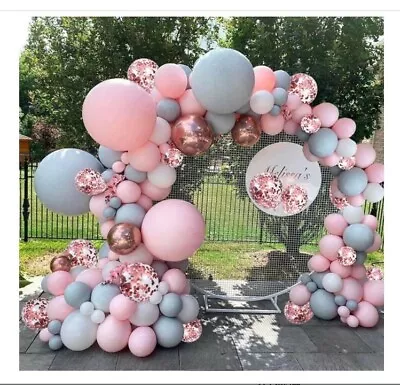 $9.99 • Buy 169PCS Baby Pink Balloon Garland Arch Kit Birthday Wedding Party DIY Decoration