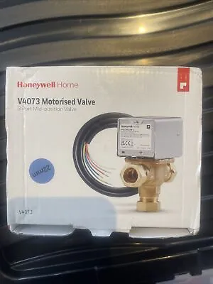 Honeywell V4073 3-port Mid Position 22mm Motorised Valve V4073a1039 • £85