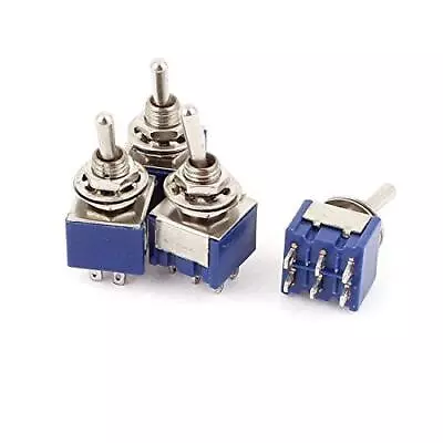 Uxcell A15062200ux0651 2 Position 6Pins DPDT ON-Off Micro Mini Toggle Switch AC • $11.19