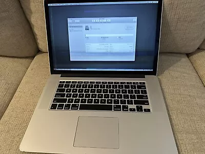 A1398 MacBook Pro 15.4  256GB SSD Intel Core I7 4th Gen. 2.2GHz 16GB RAM • $55