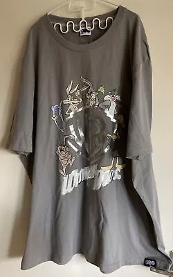 Mens Warner Bros Looney Tunes Grey TShirt Size 2XL • £9.99