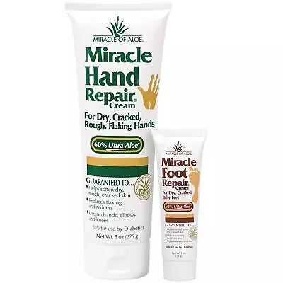 Miracle Hand Repair 8 Oz & Miracle Foot Repair 1 Oz Tube • $26.12