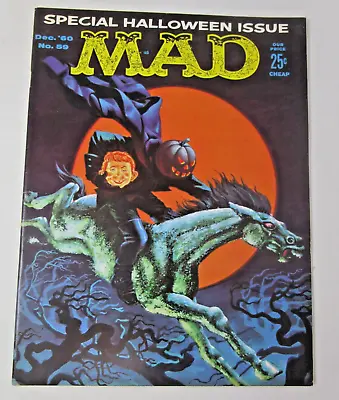 MAD Magazine #59 December 1960 [VF] High Grade EC Silver Age Humor Headless • $83.99