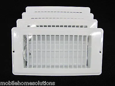 Mobile Home RV Parts. Floor Register 4  X 8 . White Metal Floor Vent.  Lot Of 4 • $39.95