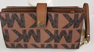 Michael Kors Large Phone Wallet Wristlet Luggage Multi Nwt • $49.99