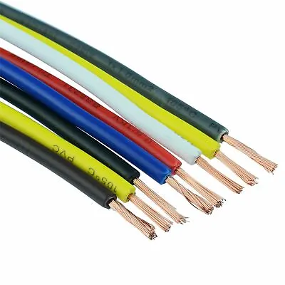 £8.59 • Buy Tri Rated PVC Copper Cable Wire Auto Automotive Marine 12V - 0.5mm² 10mm²