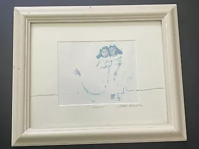 Vintage Signed Marian Howard  INNOCENCE  Art Framed Print 1997 • $35