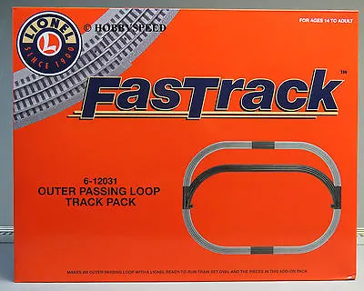 LIONEL FASTRACK LOT TRACK PACK OUTER PASSING LOOP Switch Train Fast 6-12031 • $119.94