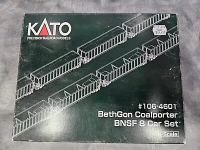 KATO 1064601 N Scale BethGon Coalporter BNSF 8 Car Set • $10