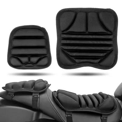 Motorcycle Front Rear Seat Cushion Cover Gel Comfort Universal Pad Lycra Pillow • $24.98