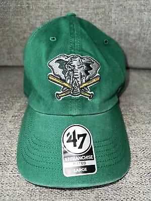 Oakland Athletics 47 Brand Franchise Fitted Hat Sz L Cooperstown Collection New • $33.49