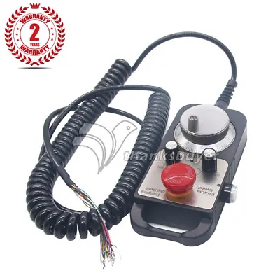 Universal 5V 100PPR CNC 4 Axis MPG Pendant Handwheel + Emergency Stop F/Siemen Z • $50.59