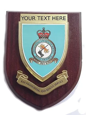 RAF Fire Fighting And Rescue Service Personalised Military Wall Plaque • £26.99