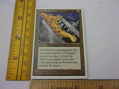 Black Vise Unlimited Spanish MTG Magic The Gathering Card X1 VINTAGE • $15.95