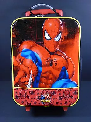 Marvel Spider-Man Spiderman Rolling Suitcase Kids Travel Luggage VGUC • $80.94