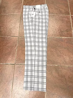 NEW Mens Regular Classic Fit Plaid Casual Dress Pants Full Cut Multi Color USA • $59.99