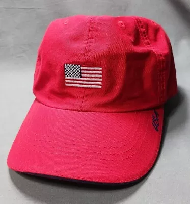 We Will Remember USA 9/11/01 Strapback Hat Patriotic US Flag Red Baseball Cap • $4.39