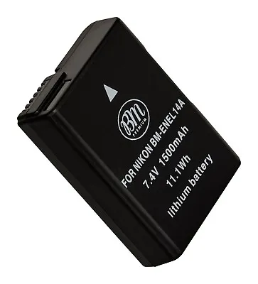 BM Premium EN-EL14a Battery For D5100 D5200 D5300 D5500 D5600 DF DSLR • $10.99