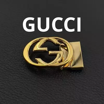 GUCCI #1 Interlocking Logo Buckle Belt Gold • $160.88