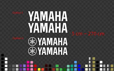 $7.99 • Buy Yamaha Pair Motorbike Sticker Decal Tank, Race Fairing Boat Many Colour, Sizes