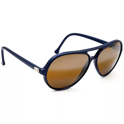 Vuarnet Vintage Mirrored Sunglasses Pouilloux 374 Blue Aviator France 60 Mm • $199.99