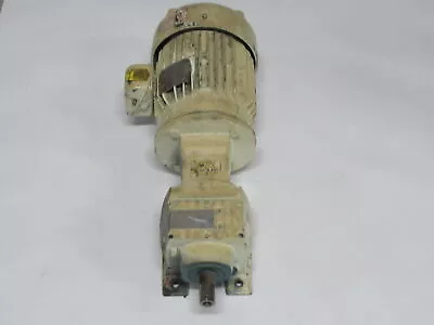 Baldor 3HP 1760RPM 460V C/W Gear Reducer 18.60:1 Ratio MISSING SCREWS USED • $999.99