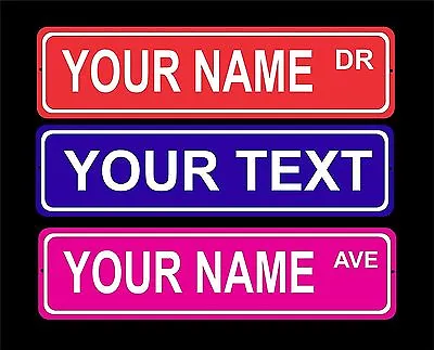 Custom Personalized Indoor/outdoor Aluminum Novelty Street Sign/door Plaque 2x8 • $9.25