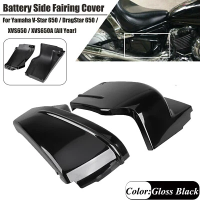 $30.98 • Buy Side Fairing Battery Cover Black For Yamaha V-Star/DragStar 650 Custom Classic