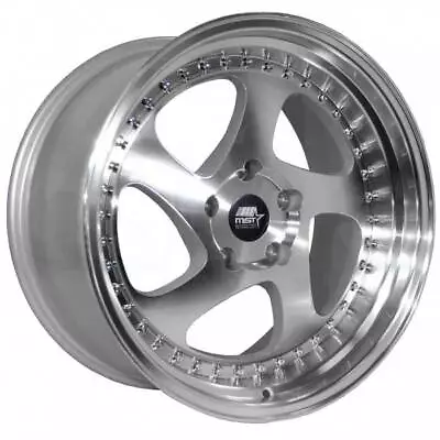 MST MT15 18x9.5 5x114.3 35 Silver Wheels(4) 73.1 18  Inch Rims • $805.50
