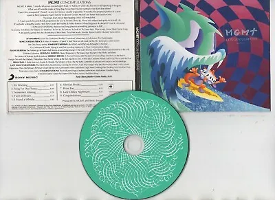 Mgmt ~congratulations~ **fold Out Digipak Cd + Poster** Free P&p • $5.48