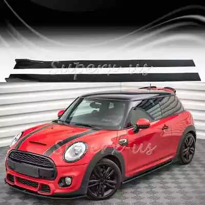 For MINI COOPER 2002-2022 78.7'' Side Skirt Extension Splitter Glossy Black • $46.95