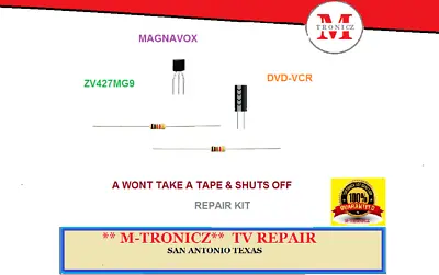 Magnavox Dvd-vcr   Repair  Kit For   Zv427mg9  A    Wont Take A Tape & Shuts Off • $16.99