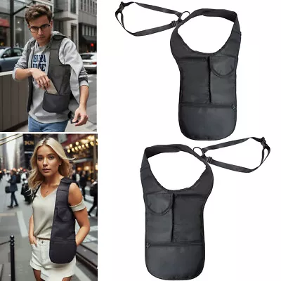 Unisex Anti Theft Bag Hidden Underarm Shoulder Travel Bag Armpit Hidden Wallet • $12.90