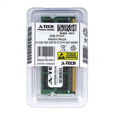 4GB SODIMM Medion Akoya E1230 MD 98722 E7214 MD 98360 PC3-8500 Ram Memory • $14.99