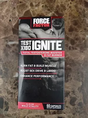 Force Factor FFS-TST060XX-FG Test X180 Ignite - 60 Capsules Exp.03/2025 • $19.99