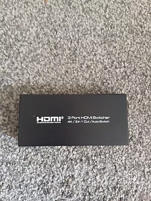 3 Port Hdmi 4k Splitter • £5