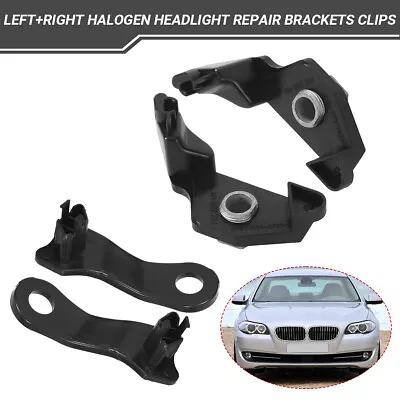 For BMW 5 Series E60 E61 Left And Right Headlight Repair Bracket Fixed Clips Kit • $7.90