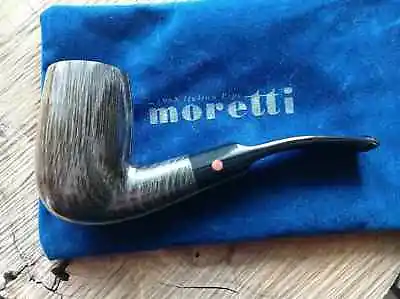 Pipe Moretti Chimney Handmade Morta Bog Oak Stem No Filter 309 Oz.26 Unsmoked • $300