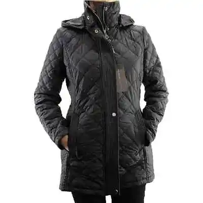 Marc New York By Andrew Marc  Fay  Black Mixed Quilt Jacket  Women's Size Large • $40